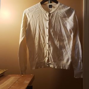 Gap Cream Cardigan Bling Buttons